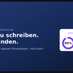 Ausschreibung ausfüllen: Pflichtfelder aus dem eigenen Firmenwissen mit Quelle befüllen